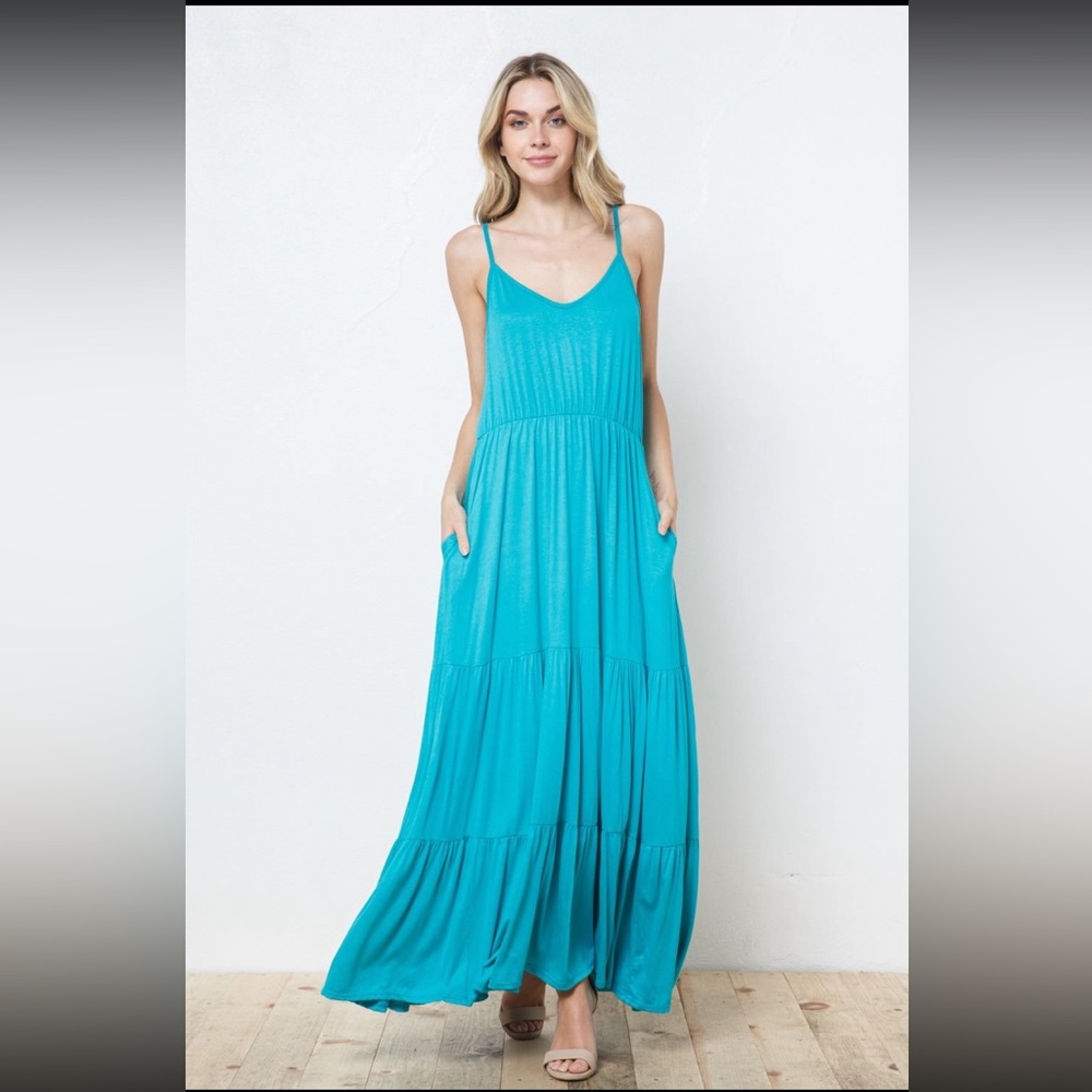 Turquoise Maxi Dress 👗